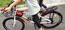 XBEIER變速山地車(chē)自行車(chē)兒童山地車(chē)賽車(chē)男女式中小學(xué)生單車(chē)碟剎山地車(chē) 變速抱剎白紅 24寸適合身高150-170厘米 曬單實(shí)拍圖