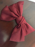 言象酒紅色大蝴蝶結發(fā)夾后腦勺夾lolita發(fā)飾彈簧夾橫夾日系jk發(fā)夾 大版-酒紅色【彈簧夾】 曬單實(shí)拍圖