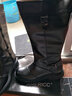 SIMERICC全牛皮羊毛馬靴男士 保暖皮靴冬季騎士摩托棉長(cháng)高筒馬丁靴術(shù)靴918 黑色單長(cháng)靴 44 (270mm) 曬單實(shí)拍圖