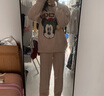 果殼（Gukoo）睡衣情侶冬迪士尼聯(lián)名半邊絨保暖男家居服套裝女 小熊黑男套 M  曬單實(shí)拍圖