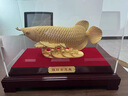 伯莎丹頓 絨沙金金龍魚(yú)擺件開(kāi)業(yè)商務(wù)禮品創(chuàng  )意家居裝飾特大辦公室工藝擺設 特大金龍魚(yú)540*240*340MM 曬單實(shí)拍圖
