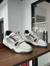 BFGN品牌牛皮男鞋2026春夏季新款輕奢板鞋男士休閑鞋子男百搭運動(dòng)鞋男 白灰色【做舊】-高端男鞋 41 皮鞋碼 曬單實(shí)拍圖