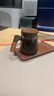 禾艾蘇（heisou）耐熱玻璃茶杯茶水分離杯男女士辦公杯居家泡茶杯茶道杯子木把茶具 光沐杯-透明 500ml 曬單實(shí)拍圖