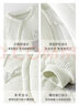 顆粒熊（KELIXIONG）新生兒衣服秋冬加厚夾棉蝴蝶衣a類和尚服寶寶衣服冬服裝嬰兒衣服 白色 180克 52cm 適合0-1月 曬單實(shí)拍圖