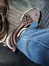 斯凯奇（Skechers）高帮男士工装靴冬季保暖防寒马丁靴休闲鞋雪地增高男靴65731 巧克力色/CHOC 44 实拍图