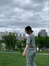 親子裝一家三口四口夏季母子母女裝全家2024新款潮運(yùn)動(dòng)服套裝 花灰 上衣+褲子 女裝M 101-115斤 曬單實(shí)拍圖