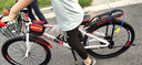 XBEIER變速山地車(chē)自行車(chē)兒童山地車(chē)賽車(chē)男女式中小學(xué)生單車(chē)碟剎山地車(chē) 變速抱剎白紅 24寸適合身高150-170厘米 曬單實(shí)拍圖
