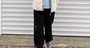 頂峰保羅（Dingfengbaoluo）工裝褲男款秋季寬松休閑長褲束腳大碼男生運動YK537軍綠色4XL 曬單實拍圖
