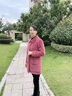 俞兆林媽媽裝秋冬外套高貴毛呢外套中長款中年秋冬裝洋氣衣服中老年女裝 咖色 2XL 【推薦100-120斤左右】 曬單實(shí)拍圖