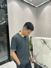 沙馳SATCHI短袖polo衫夏款新疆棉撞色翻領(lǐng)商務(wù)涼感透氣體恤衫【冰氧酷面料】 藍灰 56 曬單實拍圖