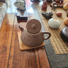 藏壺天下宜興純手工刻繪紫砂壺國(guó)工朱倩冰原礦青灰泥玉蘭石瓢 玉立石瓢 曬單實(shí)拍圖