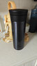 膳魔師（THERMOS） 膳魔師保溫杯CMK- 501不銹鋼真空泡茶杯帶茶漏 CMK-501-BKP藍(lán)黑色470ml 曬單實(shí)拍圖