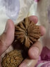 山中玉文玩核桃獅子頭四座樓把玩青皮手把件精品麻核桃送父母生日禮物男 原色46mm左右 曬單實(shí)拍圖