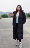 GAP女裝秋冬洋氣立領(lǐng)連帽長(zhǎng)款羽絨服純色簡(jiǎn)約保暖外套680505 曬單實(shí)拍圖