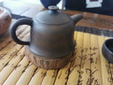 此時此刻建水紫陶茶壺純手工菩提紋石瓢壺家用功夫茶李昊泡茶壺西施金鐘壺 金鐘1壺2杯 曬單實拍圖