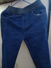 自由探戈2026秋冬牛仔褲女高腰松緊腰彈力修身200斤小腳長(cháng)褲新款加絨加厚 深藍色長(cháng)褲單褲 31(2尺4) 曬單實(shí)拍圖