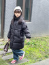 雅鹿童裝兒童羽絨服男童女童中長(cháng)款2025新款洋氣大童冬季加厚冬裝 黑色 140 cm 曬單實(shí)拍圖