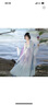 卡輯宋制漢服女【蝶戀花語(yǔ)】原創(chuàng  )齊腰大袖衫吊帶百褶裙漸變繡花春夏 藍紫色五件套 M 曬單實(shí)拍圖
