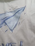 南极人冰丝短袖t恤男士夏季凉感透气半袖学生休闲百搭男装运动速干衣服 白色(折纸飞机)  2XL(建议体重160-180斤左右) 实拍图