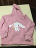 Hello Kitty女童外套2026秋冬裝新款童裝連帽拉鏈衫洋氣兒童衛衣加絨加厚保暖 山茶粉GCN0508 140 曬單實(shí)拍圖