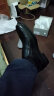 红蜻蜓男鞋春夏款男士爸爸一脚蹬软面皮商务休闲皮鞋男WTA42860黑色41 实拍图