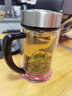 希諾（HEENOOR）玻璃杯帶把手柄雙層防燙帶濾網(wǎng)辦公室泡茶杯便攜家用寬口水杯男士 熱賣(mài)款-帶濾網(wǎng)-9320- 290ml 曬單實(shí)拍圖