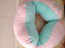 達克鴨午睡枕仰睡枕頭u型枕護頸枕頸椎枕可愛(ài)靠枕護脖子辦公室旅行枕 果漫粉兔 30*28厘米 曬單實(shí)拍圖