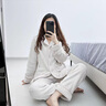 ORZUV品牌睡衣女士冬季珊瑚絨加厚保暖2024新款法蘭絨大碼冬天家居服 奶杏 L （165碼）建議100-120斤 曬單實(shí)拍圖