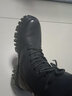 奧爾彼 馬丁靴男春夏加絨新款高幫靴英倫風(fēng)系帶青年潮流百搭工裝靴 加絨黑色 41 曬單實(shí)拍圖
