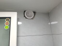 众志通达换气扇强力静音墙壁式卫生间厕所浴室壁挂式厨房油烟抽风机家用小型排风扇 圆形A款4寸接管100mm 实拍图