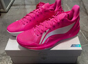 李寧（LI-NING）利刃4V2男鞋夏季透氣網面支撐穩(wěn)定籃球專業(yè)比賽鞋ABAU037 【PINK】熒光耀粉/標準白-13 41.5 曬單實拍圖