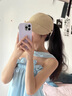 CHANEELR & KARITH防曬帽子女2025新款顯臉小可掛口罩遮陽帽生日小眾禮物送女友老婆 卡其色 均碼可調(diào)節(jié) 曬單實拍圖