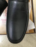 老人頭（laorentou）皮鞋男真皮商務(wù)休閑男鞋軟皮軟底厚底中年爸爸鞋純手工縫線(xiàn)單鞋男 黑色四季款 41 曬單實(shí)拍圖