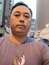 BINYUXD夏裝新款純棉短袖男T恤韓版修身半袖大碼體恤潮流上衣服 T5154鐵灰色 5XL ( 建議195-210斤) 曬單實(shí)拍圖
