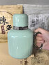 東方鈦壺燜茶壺保溫壺純鈦內(nèi)膽溫雙層顯家用水壺?zé)崴畨貞敉獗銛y車 美人-天青藍(lán) 600ml 曬單實拍圖