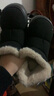 樸西麂皮絨雪地靴女加厚絨毛棉鞋女款戶(hù)外防寒秋冬季保暖加絨雪地棉鞋 黑色 40 【40-41】 曬單實(shí)拍圖