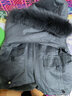 御仕達狐貍毛派克服女短款冬季新款大毛領(lǐng)加絨棉衣外套小個(gè)子毛 黑色 偏灰 M 106-115斤 曬單實(shí)拍圖