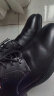 红蜻蜓舒适商务休闲时尚系带皮鞋男士正装德比婚鞋 WTA73761 黑色 40 实拍图