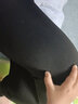 ESCURLTF鯊魚九分褲子春夏薄款外穿高腰收腹修身顯瘦緊身彈力打底女褲 黑色 XL【建議145斤之內(nèi)】 曬單實拍圖