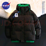 NASA RHUDE秋冬季外套男士棉服冬季羽潮流棉襖子加厚絨面包服男冬季衣服棉衣 黑色 XL (建議體重135-160斤) 曬單實拍圖