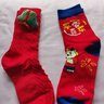 倫洛弗蛇年鴻運襪紅色玩偶中筒棉襪新年喜慶襪子大紅襪子本命年襪子禮袋 好運包禮袋 2雙 曬單實(shí)拍圖