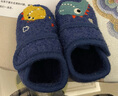 小茸魔術(shù)貼嬰幼學(xué)步鞋春秋冬軟底恐龍 0-3歲男童鞋室內穩步地板鞋防滑 中藍色 13.5 適合腳長(cháng)12-12.5cm 曬單實(shí)拍圖