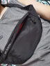HK斜挎包男士单肩包胸包腰包运动手机包潮流小号胸前包休闲学生 黑色（贴身款） 实拍图