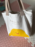 雨凡帆布包女學(xué)生上課裝書(shū)補習袋大容量單肩包手提布袋子2024新款上班 白色小黃雞 1 曬單實(shí)拍圖