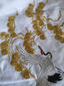 簡(jiǎn)拓原創(chuàng  )潮牌中國風(fēng)重工刺繡松鶴短袖體恤 國潮純棉寬松大碼情侶T恤衫 白色 L碼 曬單實(shí)拍圖