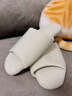 XGGC日式軟底開(kāi)口棉麻拖鞋女木地板防滑室內家居亞麻透氣四季拖鞋男士 米色 44-45 曬單實(shí)拍圖