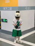 FNJ KIDS男童短袖T恤套裝2025夏季帥氣寶寶休閑短褲衣服兒童兩件套 綠色 100 （建議身高90-100cm） 曬單實拍圖