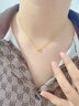 歐顏黃金小方丁項鏈女士新款簡(jiǎn)約999足金小方塊吊墜鎖骨鏈送女友禮物 999足金/支持克重多退少補 曬單實(shí)拍圖
