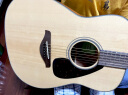 雅马哈（YAMAHA）FG800M 原声款 实木单板 初学者民谣吉他 圆角吉它 41英寸原木色 实拍图