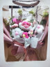 花悦荟粉爱心针织花束玫瑰毛线母亲节520情人节生日礼物鲜同城配送女友 实拍图